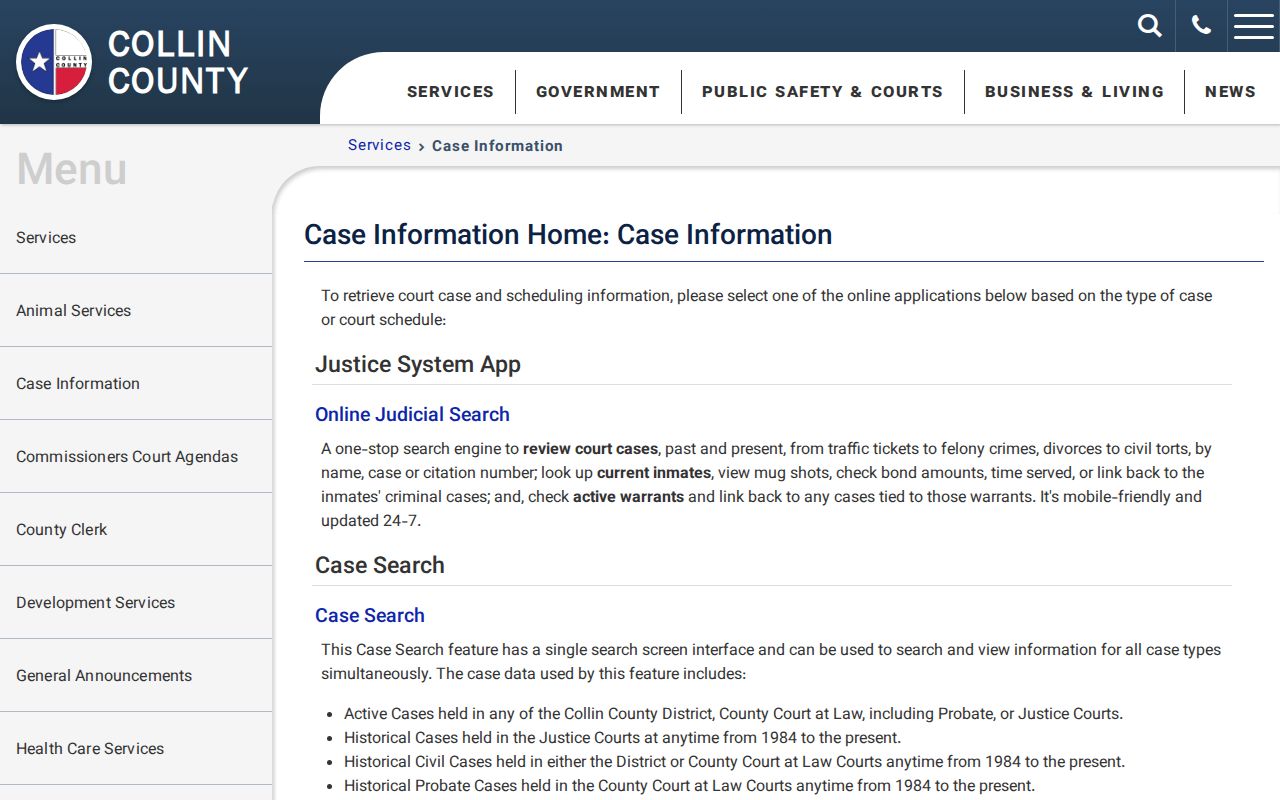 Texas active warrant search county portal coverage